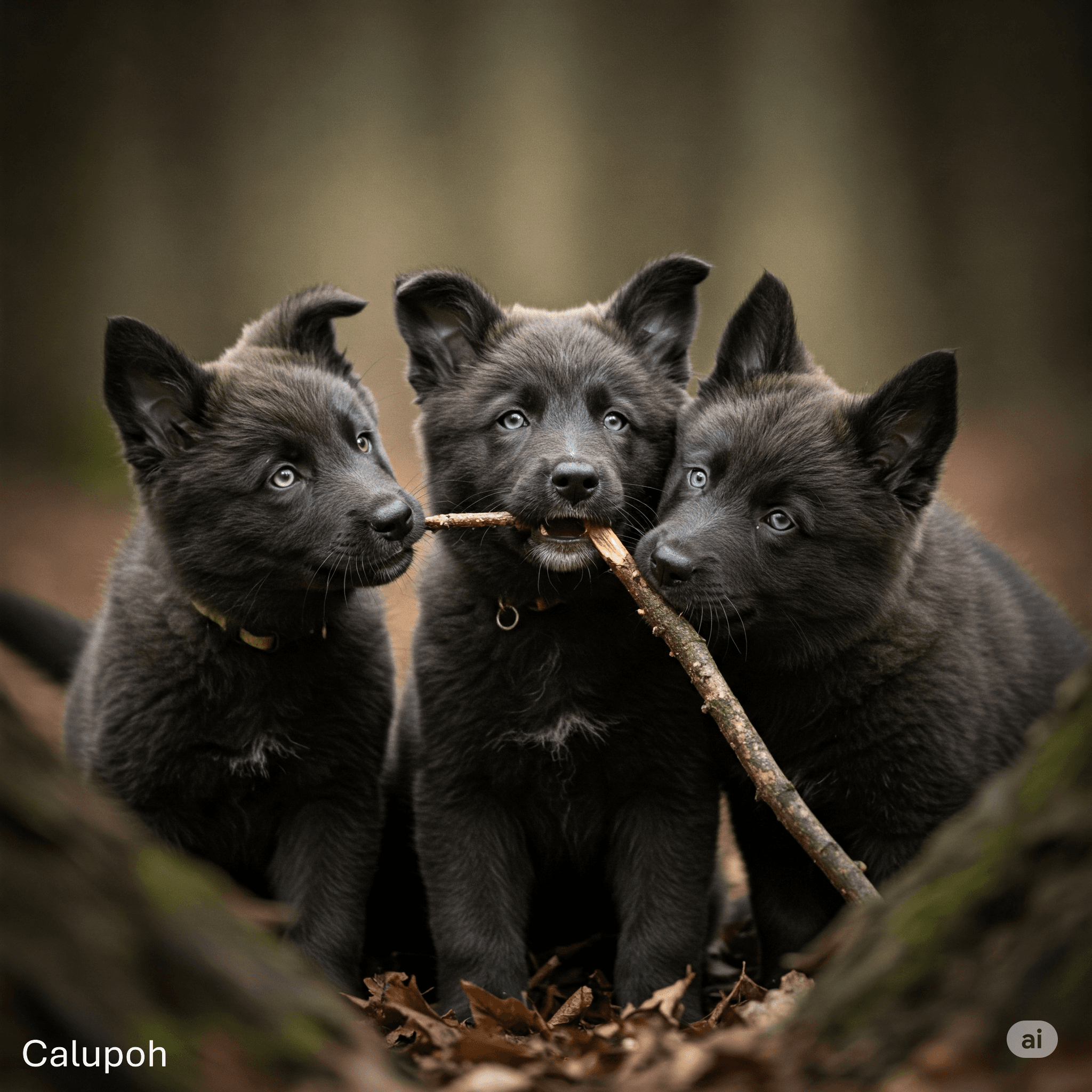 🐺 Calupoh puppy showcasing its early wolf-like features