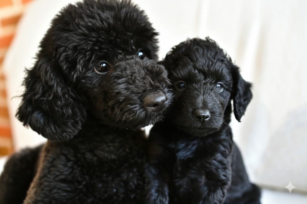 🐶 Moyen Poodle mother and puppy