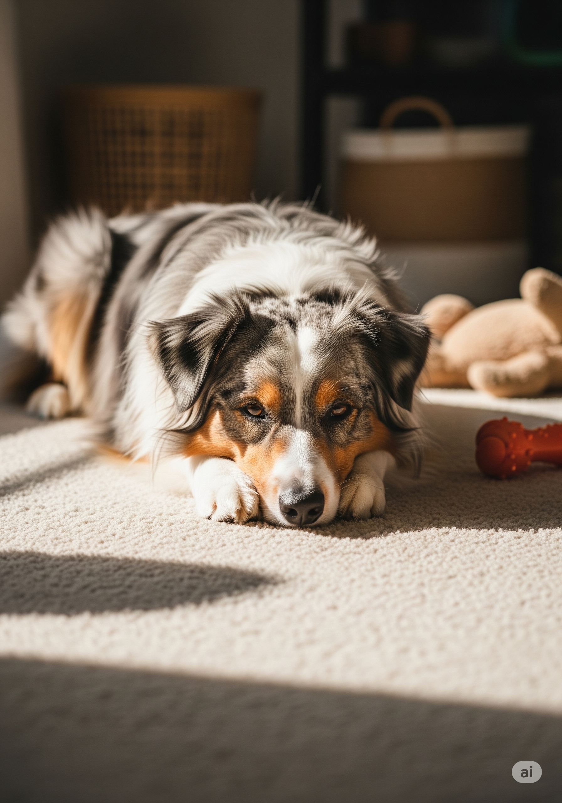 👀 How does an Australian Shepherd, like a red merle australian shepherd, look?