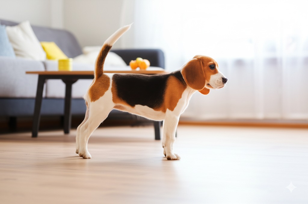 ๐ Beagle dog breed in its home environment