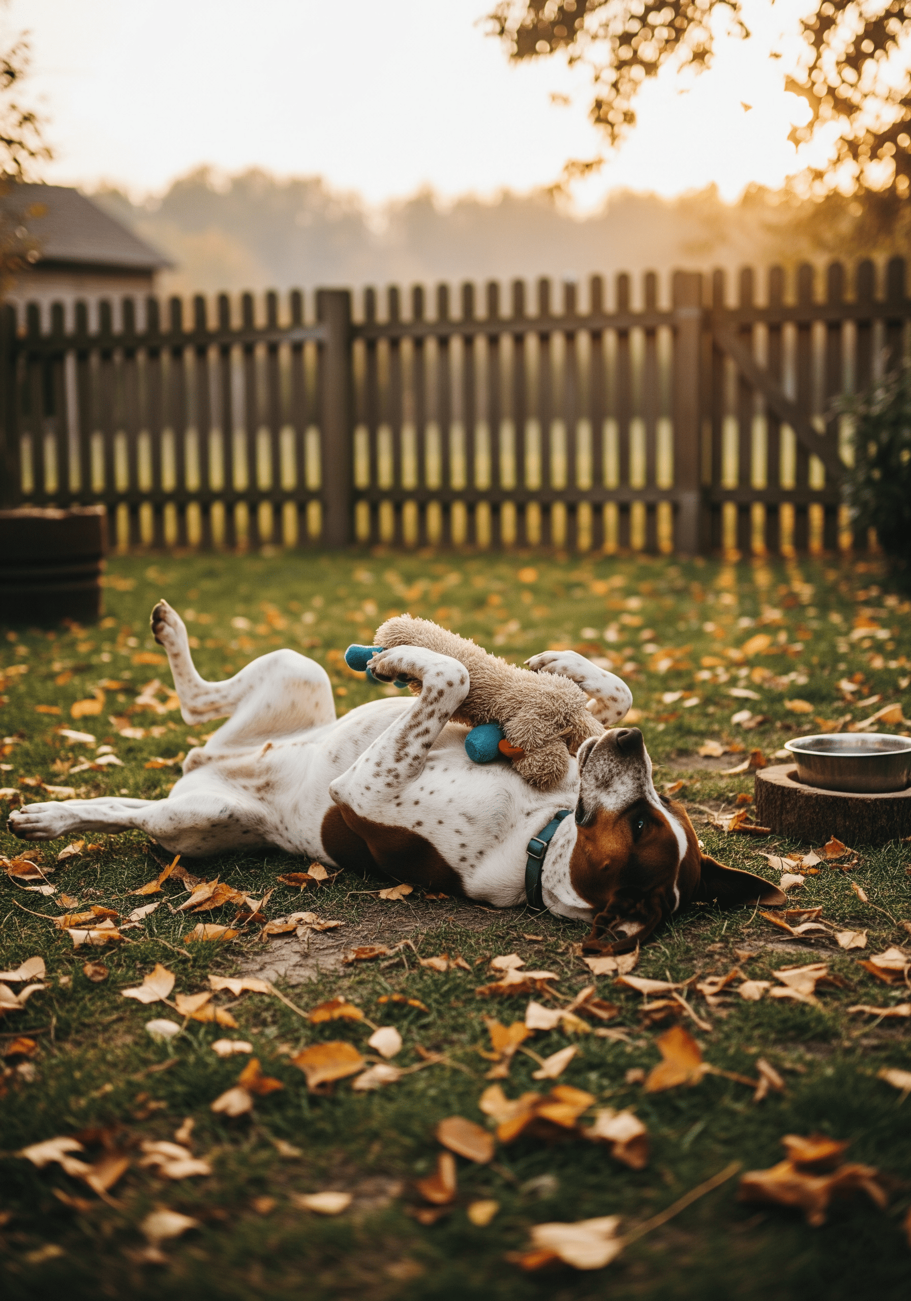 🏠 Braque Français Pyrenean dog breed in its home environment