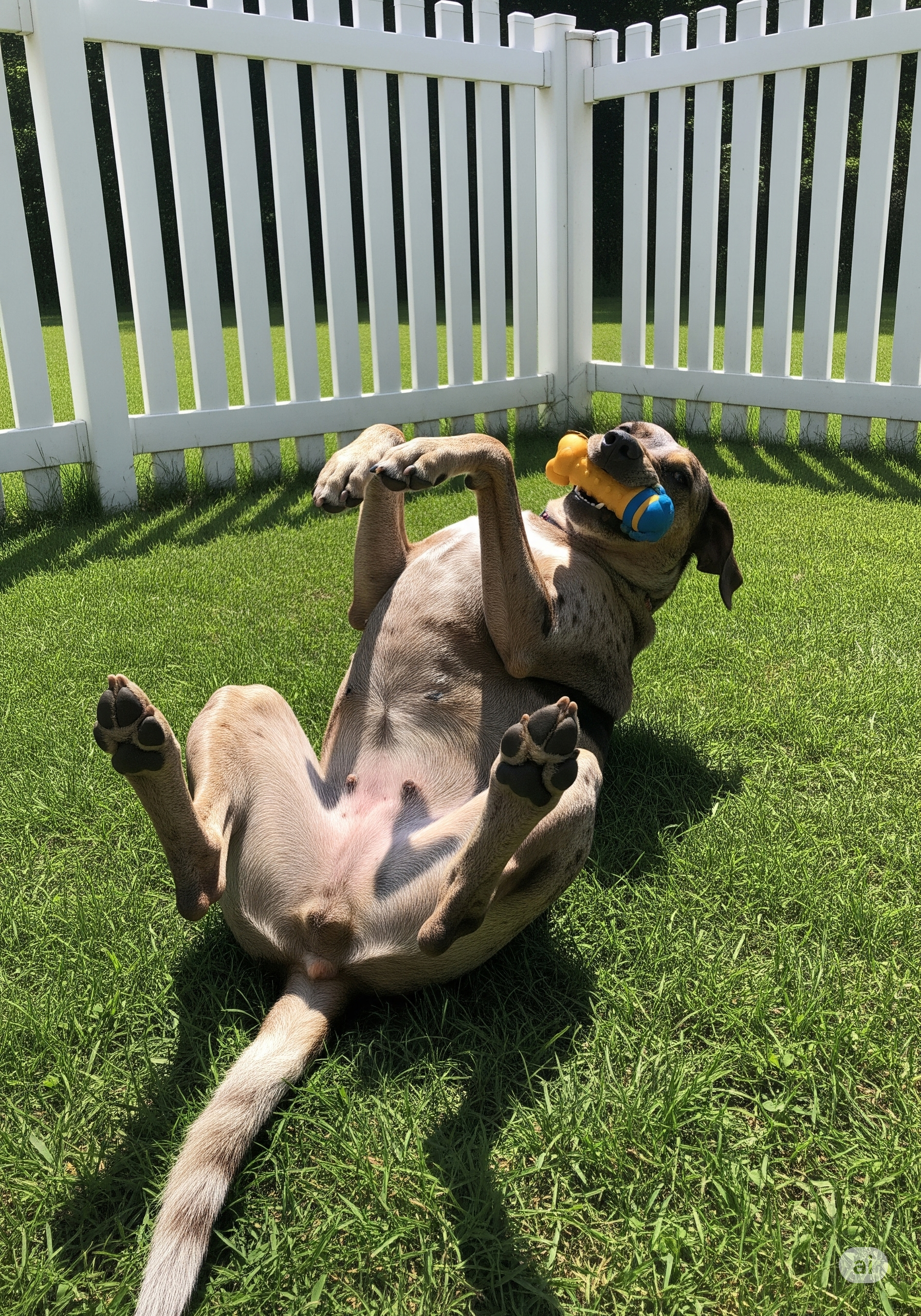 π A Catahoula Leopard Dog in a suitable home environment