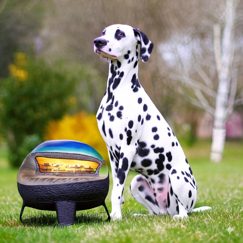 ๐ Dalmatian dog breed in its home environment