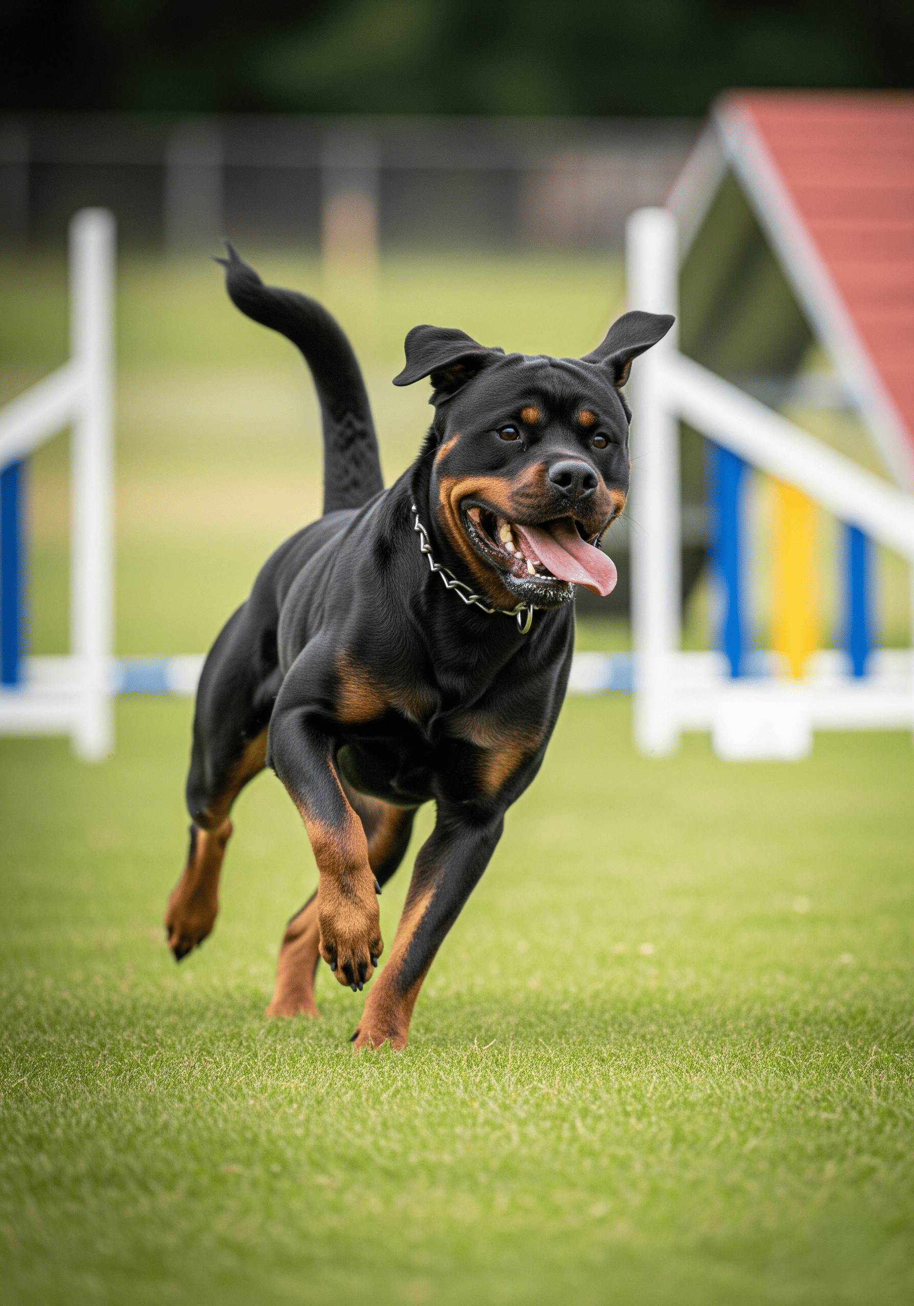 Rottweiler dog displaying typical temperament
